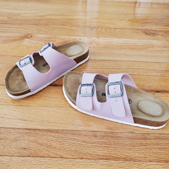 Cushionaire Shoes Cushionaire Lane Pink Womens Buckle Sandals Size